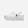 Crocs - Xăng đan nữ Classic Clog Platform Women's White Lifestyle