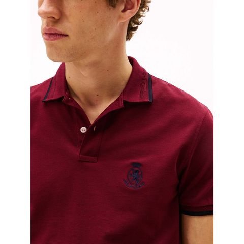 Tommy Hilfiger - Áo thun có cổ polo tay ngắn nam Holiday Crest Regular Polo