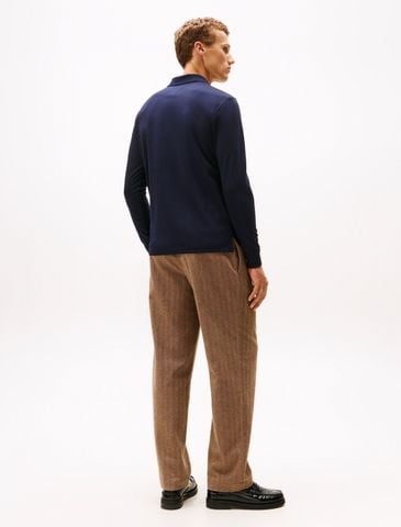 Tommy Hilfiger - Áo polo tay dài nam Mercerized Jacquard Polo - 3