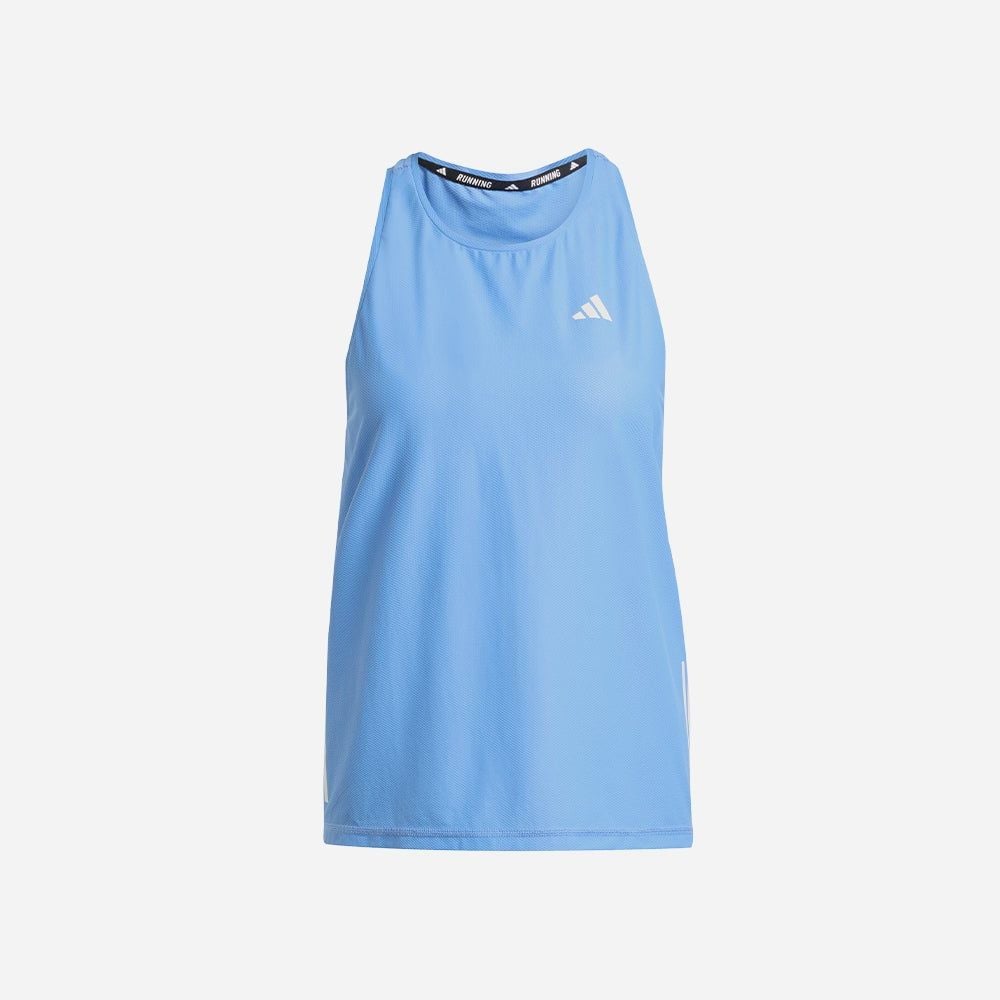 adidas - Áo thun ba lỗ chạy bộ Nữ Women's Adidas Own The Run Tank - Blue