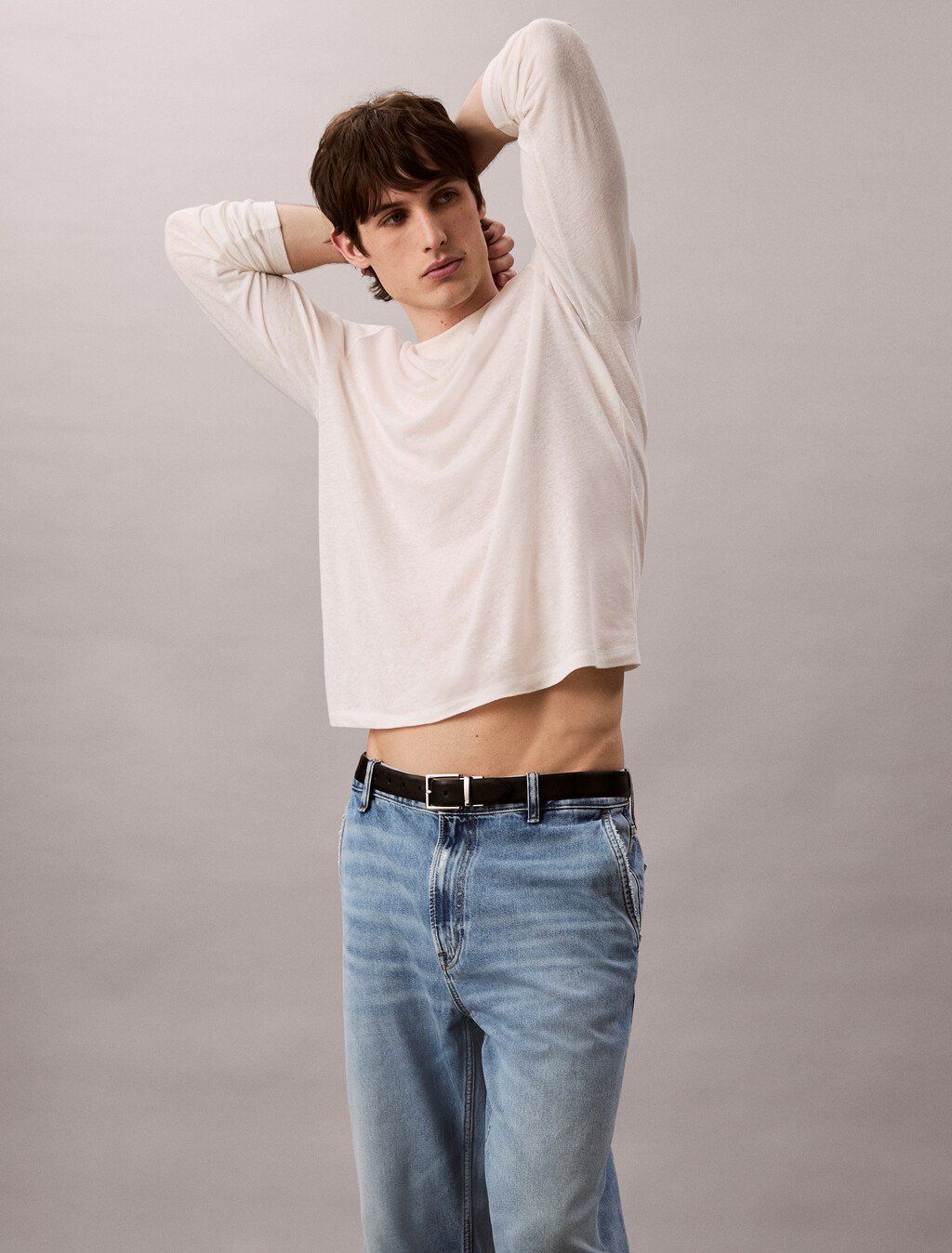 Calvin Klein - Quần jeans nam 90's Tapered Cropped Jeans