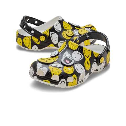 Crocs - Xăng đan trẻ em Classic Clog Kid Smiley Lifestyle