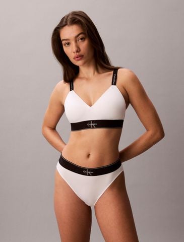 Calvin Klein - Áo Ngực Nữ Lightly Lined Bralette Graphic Monogram Microfibre Stretch