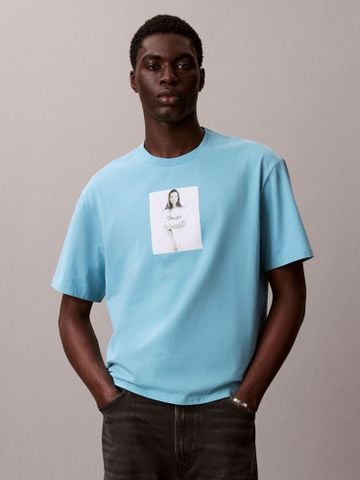 Calvin Klein - Áo Thun Tay Ngắn Nam Kate Moss Obsession Graphic Relaxed T-Shirt