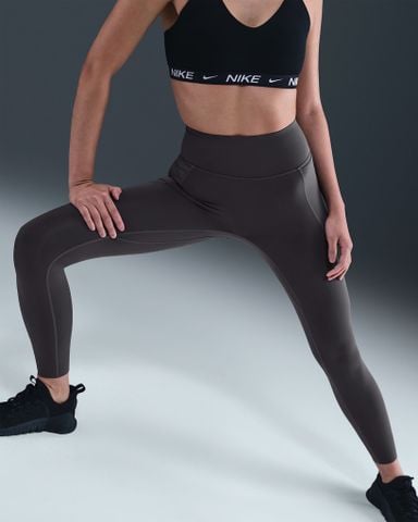 Nike - Quần dài thể thao ống bó Nữ Universa Women's High-Waisted Full-Length Leggings with No Front Seam - 2