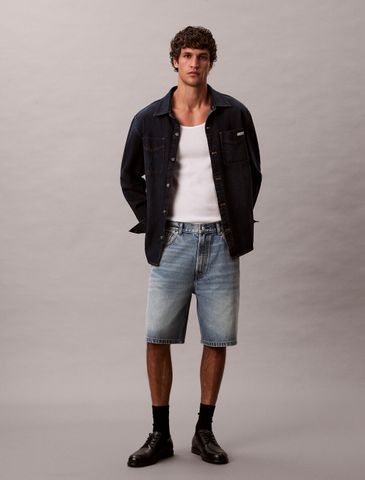 Calvin Klein - Quần jean ngắn nam 90S Vintage Denim Short