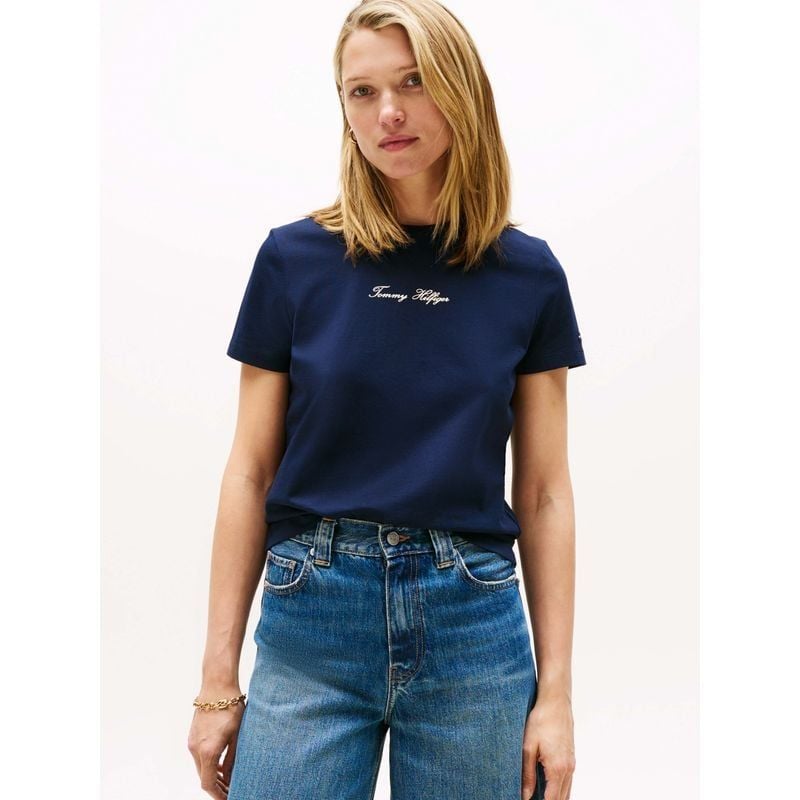 Tommy Hilfiger - Áo thun tay ngắn nữ Classic Script Regular Tee