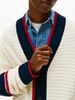 Tommy Hilfiger - Áo khoác len mỏng tay dài nam Colour-Blocked Relaxed Letterman Cardigan