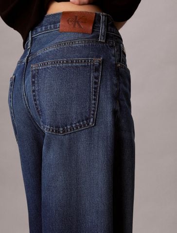 Calvin Klein - Quần Jean Dài Ống Rộng Nữ Low Rise Baggy Canarsie