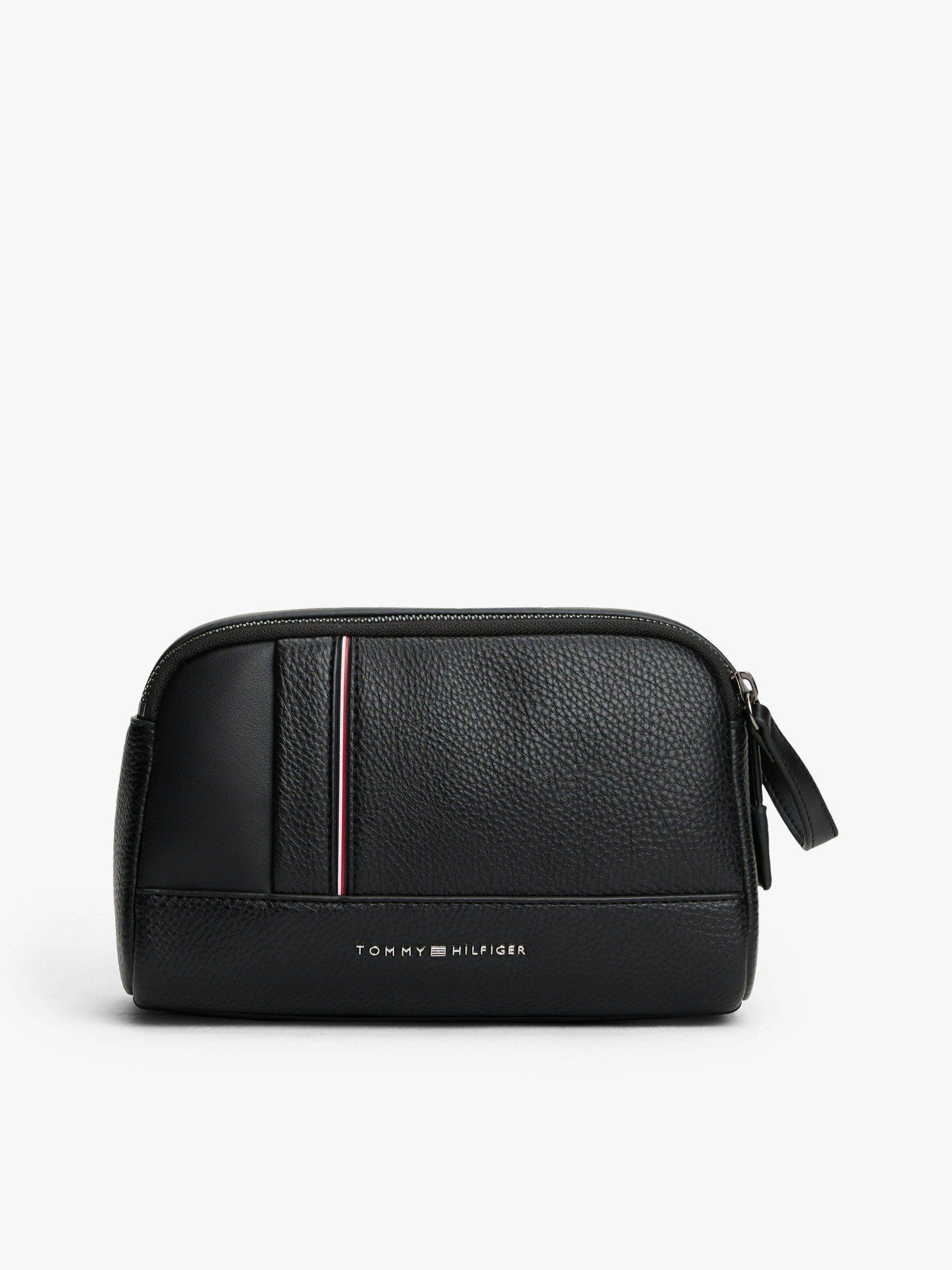 Tommy Hilfiger - Túi cầm tay nam Signature Tape Pebble Grain Washbag