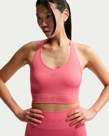 Nike - Áo Thun Ba Lỗ Thể Thao Nữ Pro Seamless Dri-FIT Cropped Tank Top