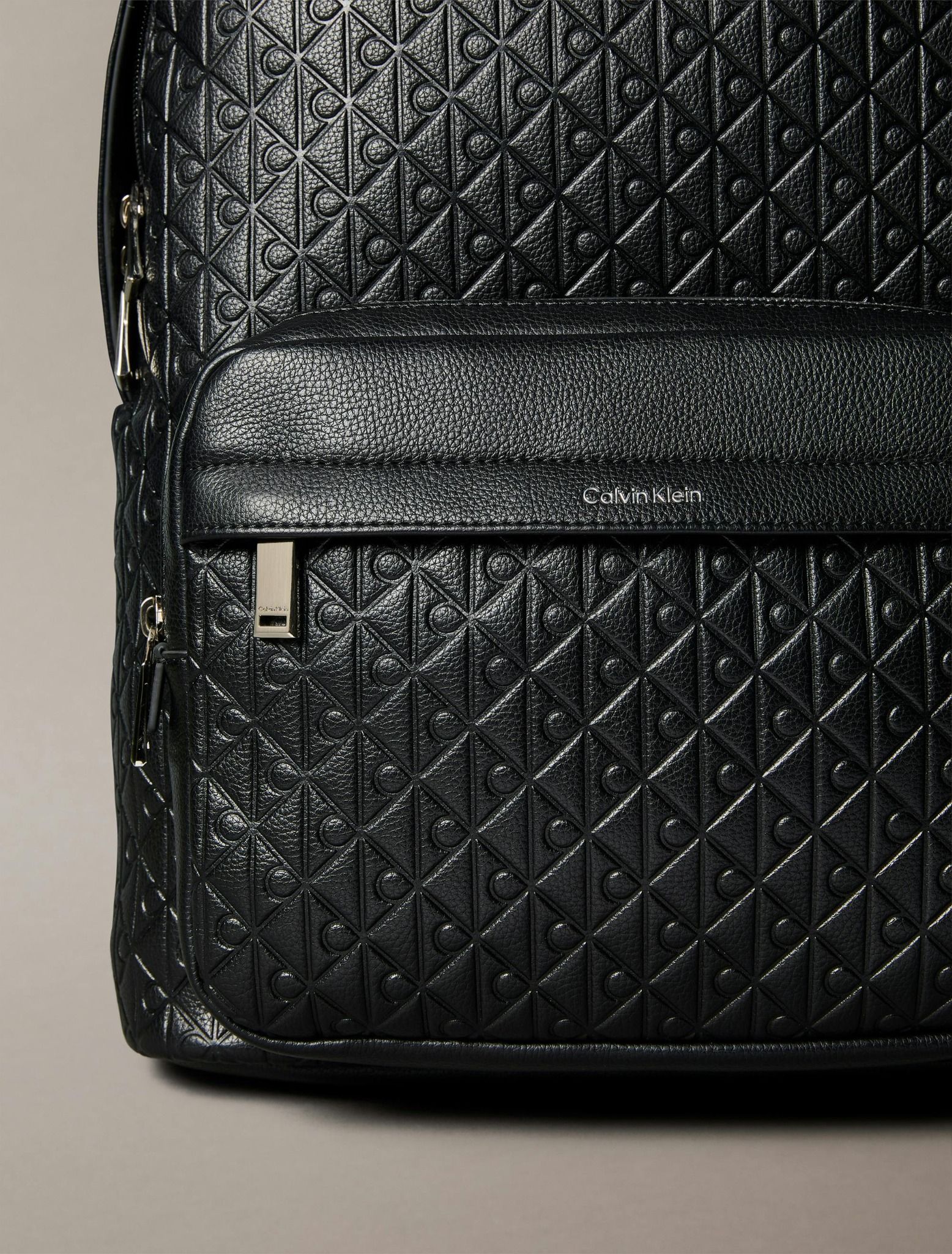 Calvin Klein - Ba lô nam Embossed Allover Monogram Backpack