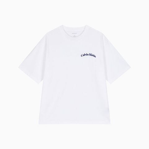 Calvin Klein - Áo Thun Tay Ngắn Nam Relaxed Short Sleeve 16S Front Back Build