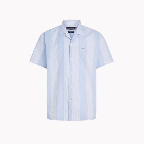 Tommy Hilfiger - Áo Sơ Mi Nam T1 Short Sleeve Boxy Cuban Collar Shirt
