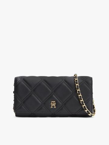 Tommy Hilfiger - Ví Nữ Quilted TH Monogram Chain Strap Wallet