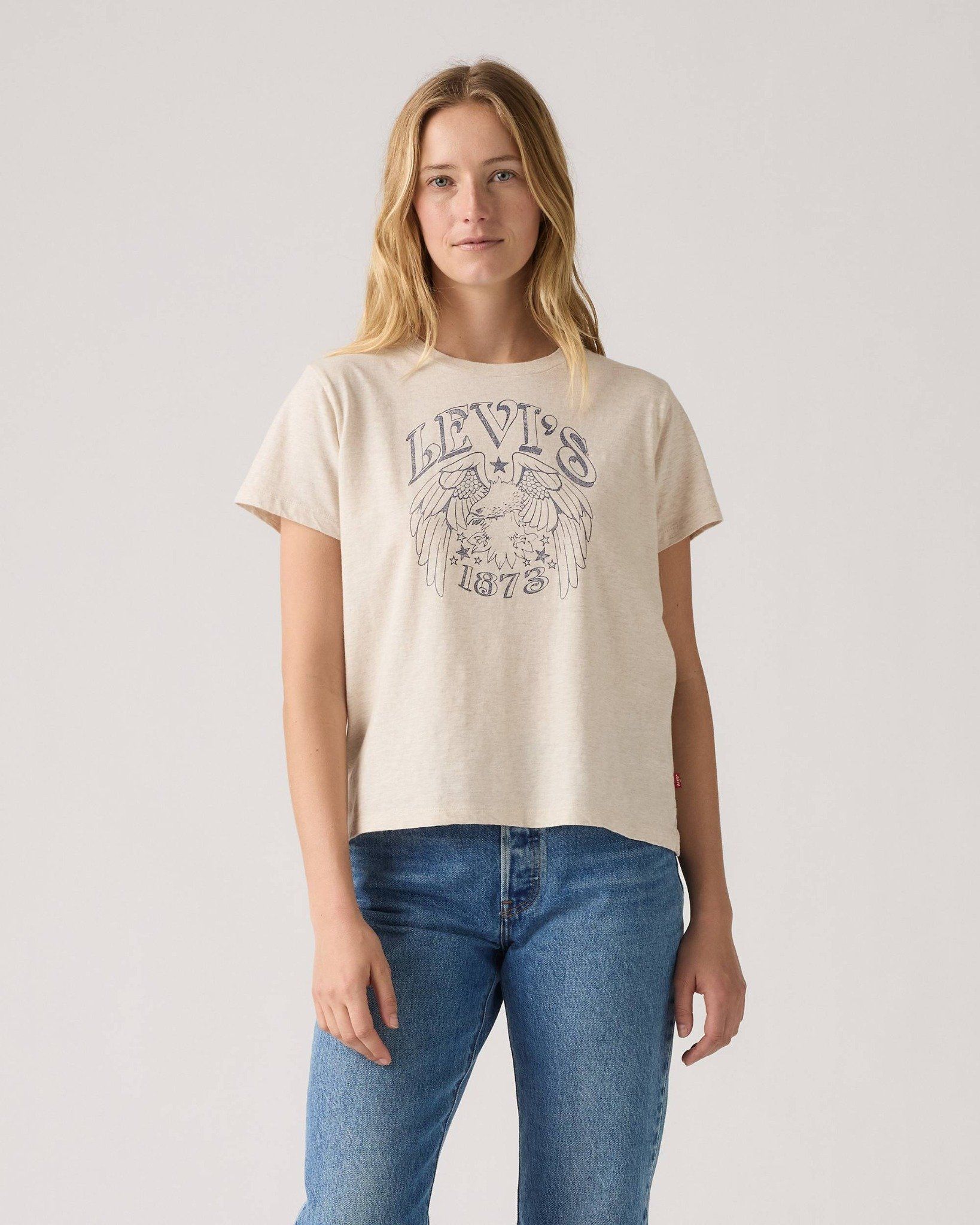 Levi's - Áo thun tay ngắn nữ Graphic Boxy Tee - Neutral