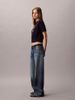 Calvin Klein - Áo Len Tay Ngắn Nữ Monogram Cropped Sweater