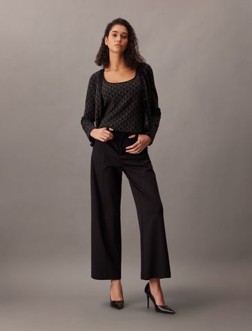 Calvin Klein - Áo Len Nữ Monogram Tank Cardigan Twinset