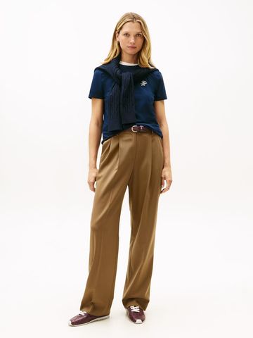 Tommy Hilfiger - Áo Thun Tay Ngắn Nữ Th Script Regular Crew Neck Short Sleeve Tee