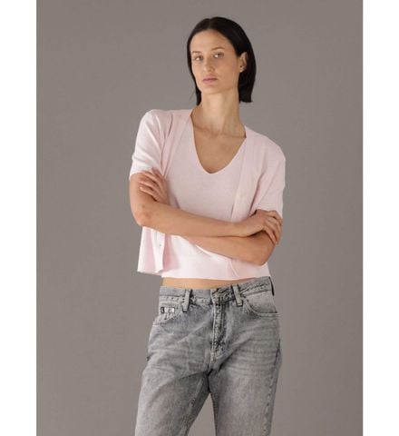 Calvin Klein - Bộ Áo Len Nữ CK Cotton Twinset
