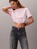 Calvin Klein - Áo Thun Nữ Cropped Tie Waist Logo T-shirt