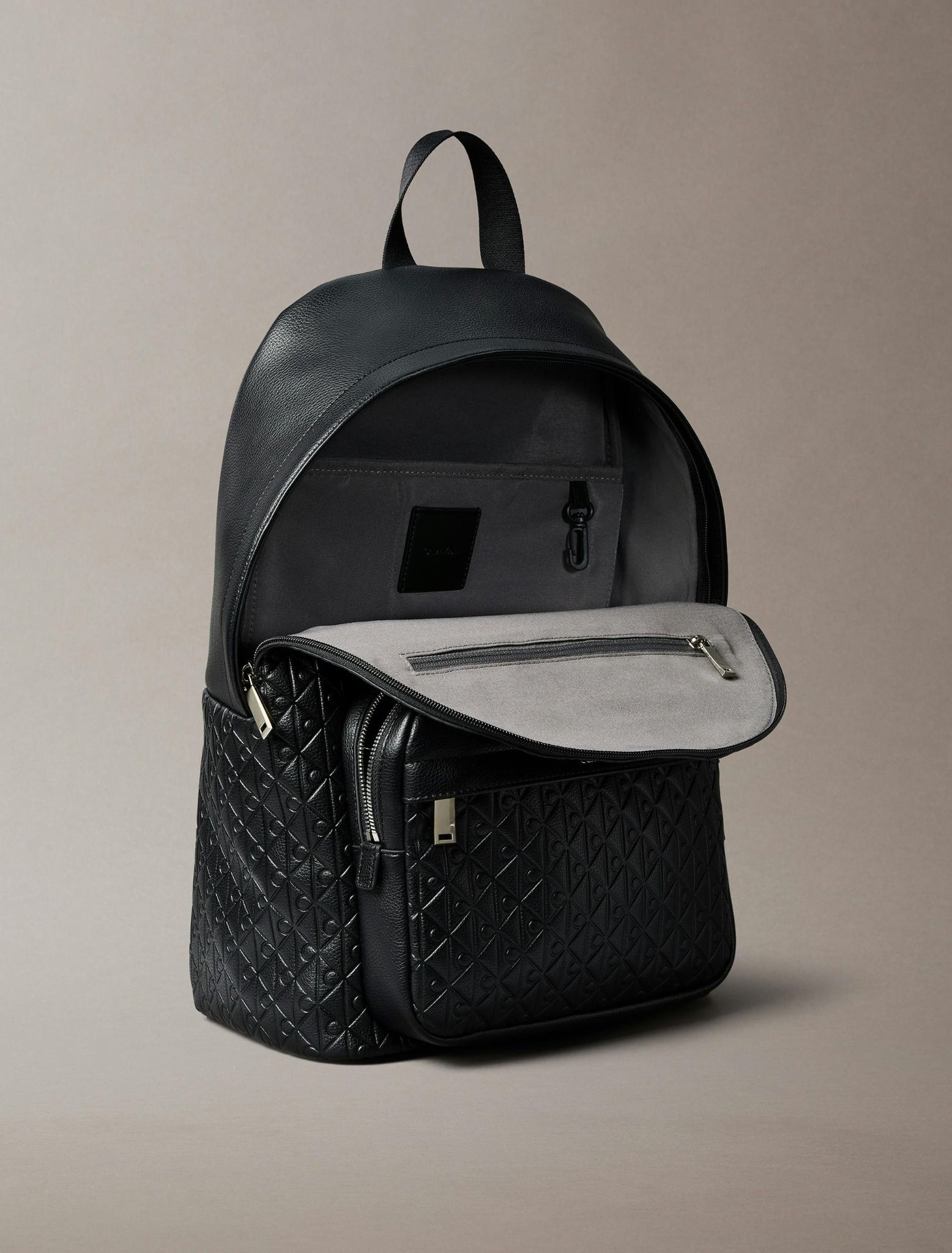 Calvin Klein - Ba lô nam Embossed Allover Monogram Backpack
