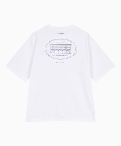 Calvin Klein - Áo Thun Tay Ngắn Nam Relaxed Short Sleeve 16S Front Back Build