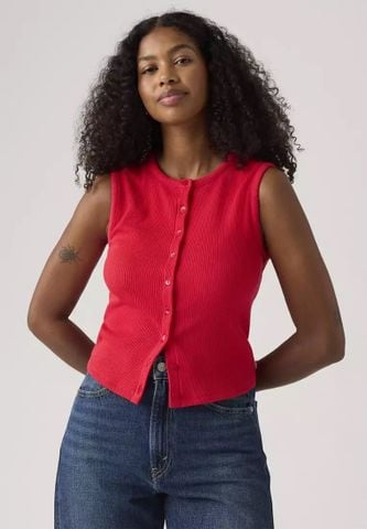 Levi's - Áo sơ mi len nữ Rory Button-up Top - Red