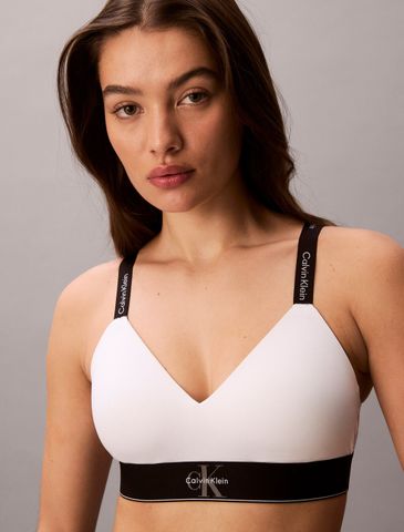 Calvin Klein - Áo Ngực Nữ Lightly Lined Bralette Graphic Monogram Microfibre Stretch