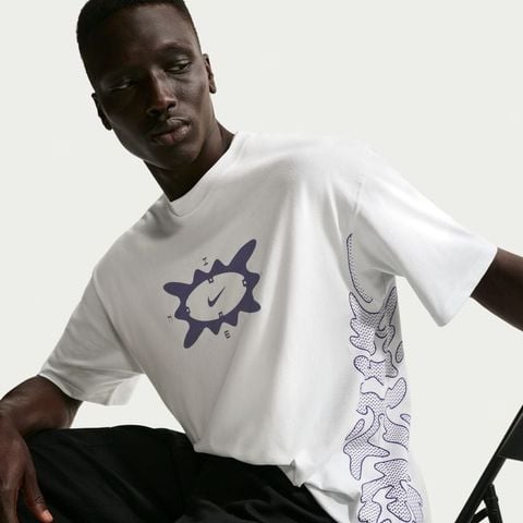 Nike - Áo Tay Ngắn Thể Thao Nam Nữ Sportswear Unisex T-Shirt Loose Reflective Cycle