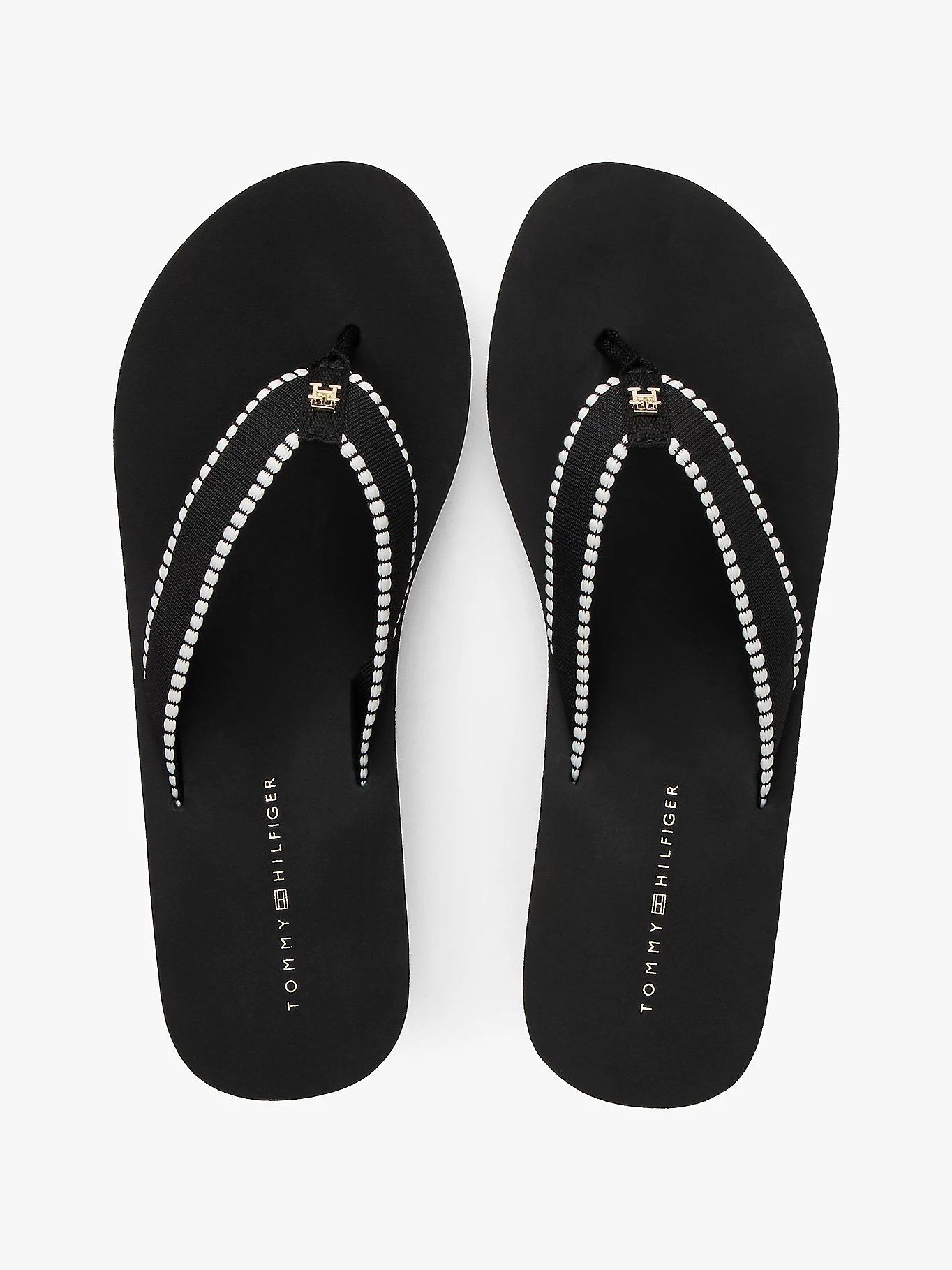 Tommy Hilfiger - Dép xỏ ngón nữ TH Monogram Wedge Flip-Flops
