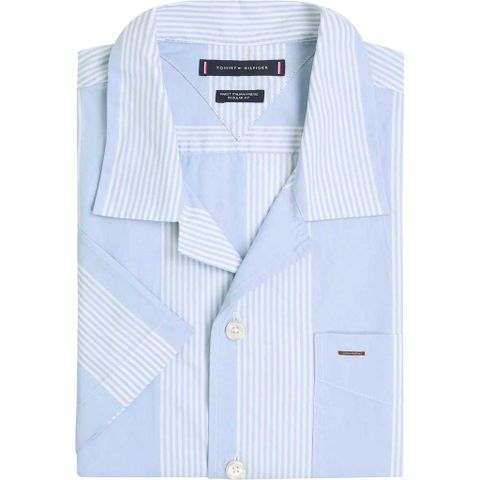 Tommy Hilfiger - Áo Sơ Mi Nam T1 Short Sleeve Boxy Cuban Collar Shirt