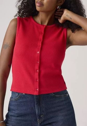 Levi's - Áo sơ mi len nữ Rory Button-up Top - Red - 2