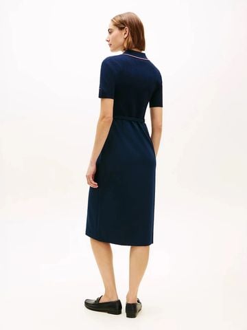 Tommy Hilfiger - Đầm Tay Ngắn Nữ Mix Media Short Sleeve Dress