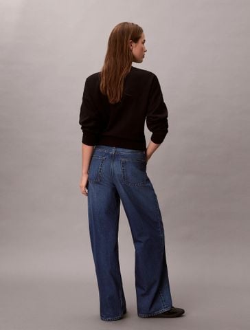 Calvin Klein - Quần Jean Dài Ống Rộng Nữ Low Rise Baggy Canarsie