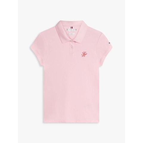 Tommy Hilfiger - Áo Thun Có Cổ Nữ TH Script Slim Polo - 4