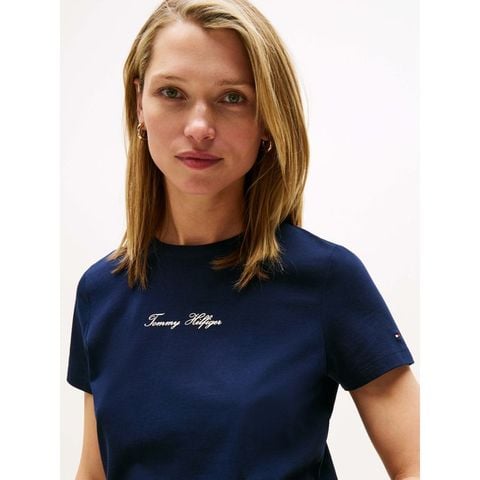 Tommy Hilfiger - Áo thun tay ngắn nữ Classic Script Regular Tee - 3