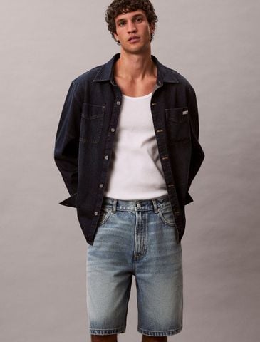Calvin Klein - Quần jean ngắn nam 90S Vintage Denim Short