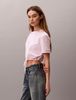 Calvin Klein - Áo Thun Nữ Cropped Tie Waist Logo T-shirt