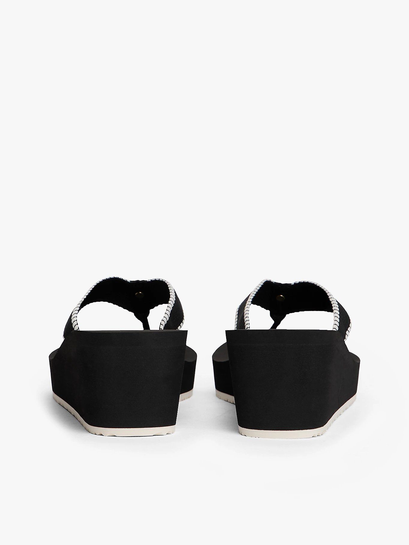 Tommy Hilfiger - Dép xỏ ngón nữ TH Monogram Wedge Flip-Flops