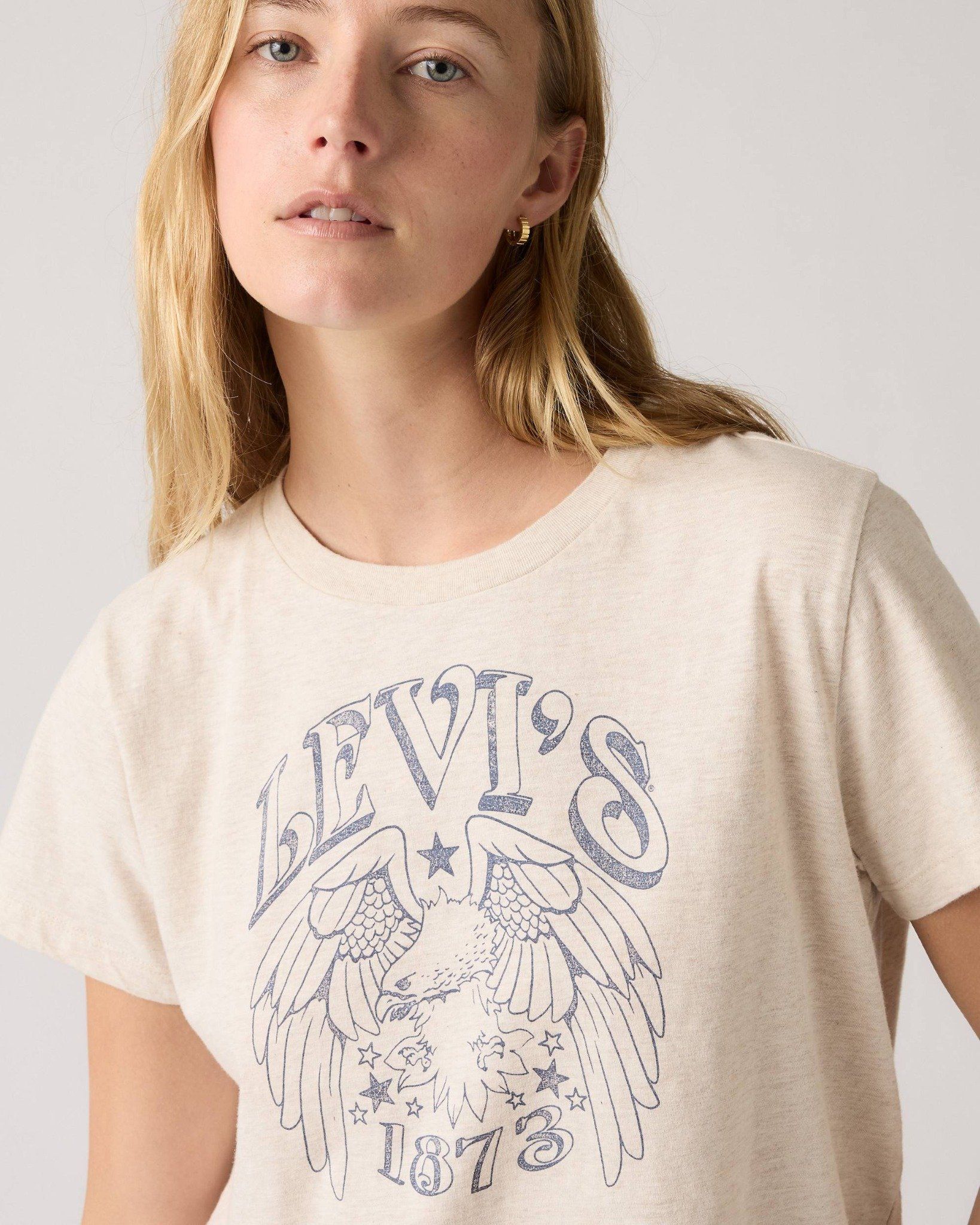 Levi's - Áo thun tay ngắn nữ Graphic Boxy Tee - Neutral