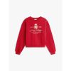 Tommy Hilfiger - Áo nỉ tay dài nữ Varsity Crest Terry Sweatshirt