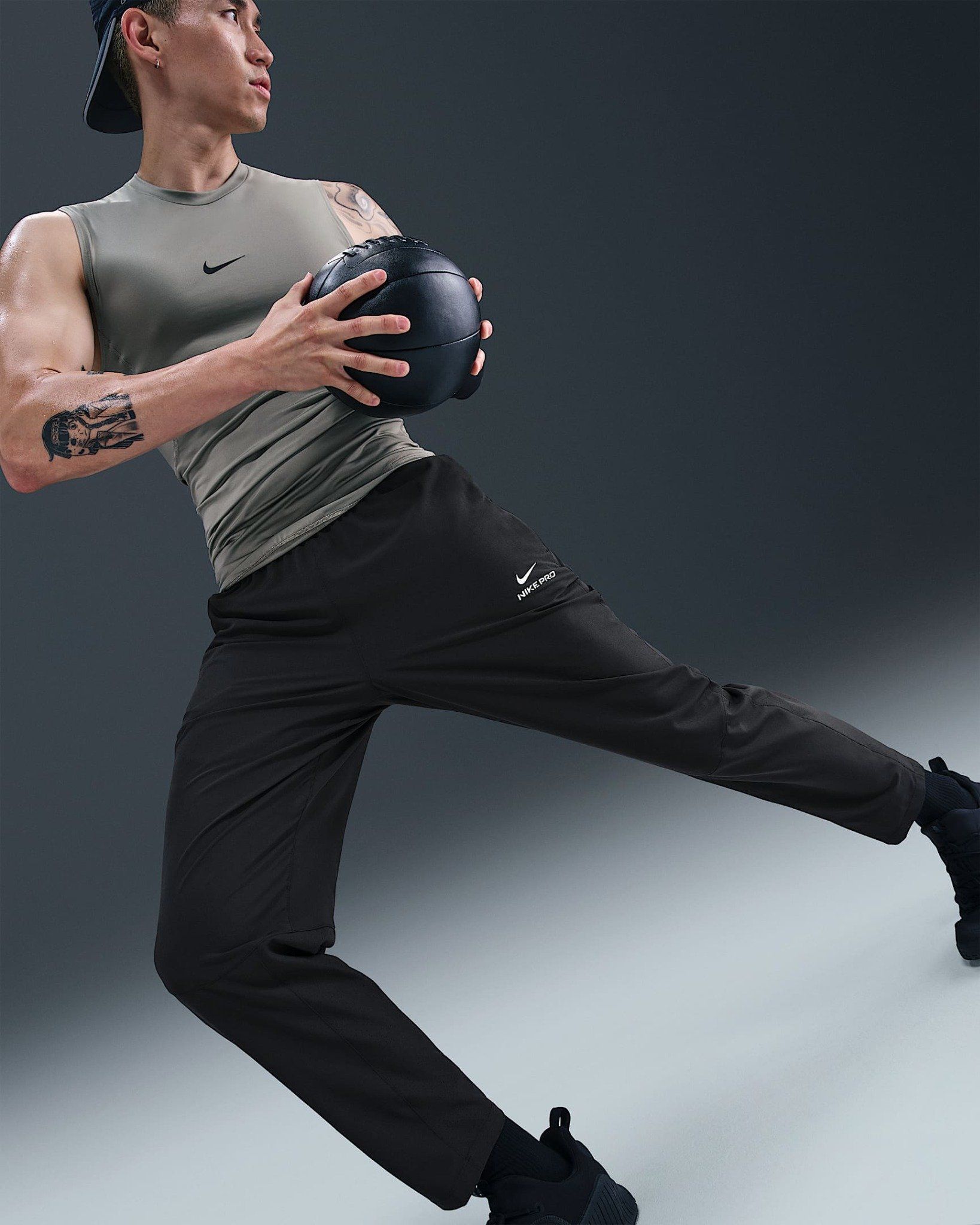 Nike - Quần dài thể thao Nam Nike Pro Training Men's Dri-FIT Trousers