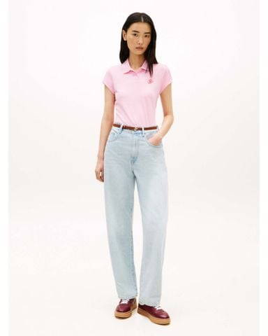 Tommy Hilfiger - Áo Thun Có Cổ Nữ TH Script Slim Polo - 3