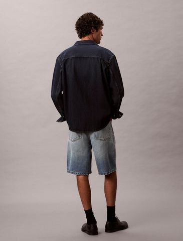 Calvin Klein - Quần jean ngắn nam 90S Vintage Denim Short