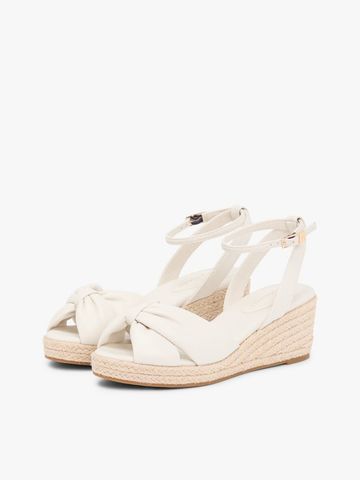 Tommy Hilfiger - Xăng Đan Nữ Tommy Hilfiger Bow Mid Cork Wedge