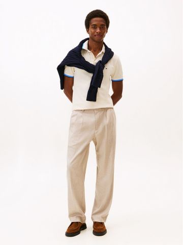 Tommy Hilfiger - Áo thun có cổ polo tay ngắn nam Cuff Interest Slim Fit Polo