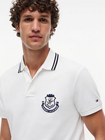 Tommy Hilfiger - Áo Thun Có Cổ Nam Regular Fit Crest Appliqué Polo Shirt