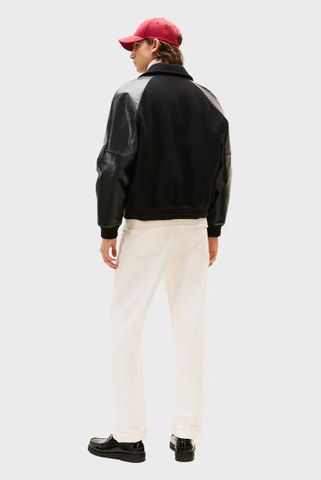 Tommy Hilfiger - Áo Khoác Bomber Nam Leather Varsity Bomber