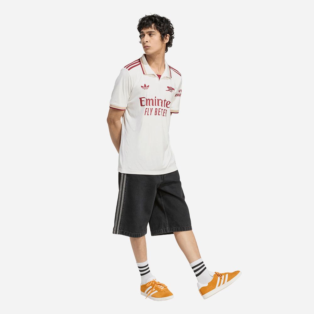adidas - Áo thun đá banh Nam Men's Adidas Arsenal 25/26 Third Football Jersey - White